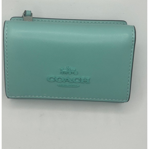 Coach Handbags - Coach NWT  Micro Wallet Faded Bleu #CP260 Leather #413